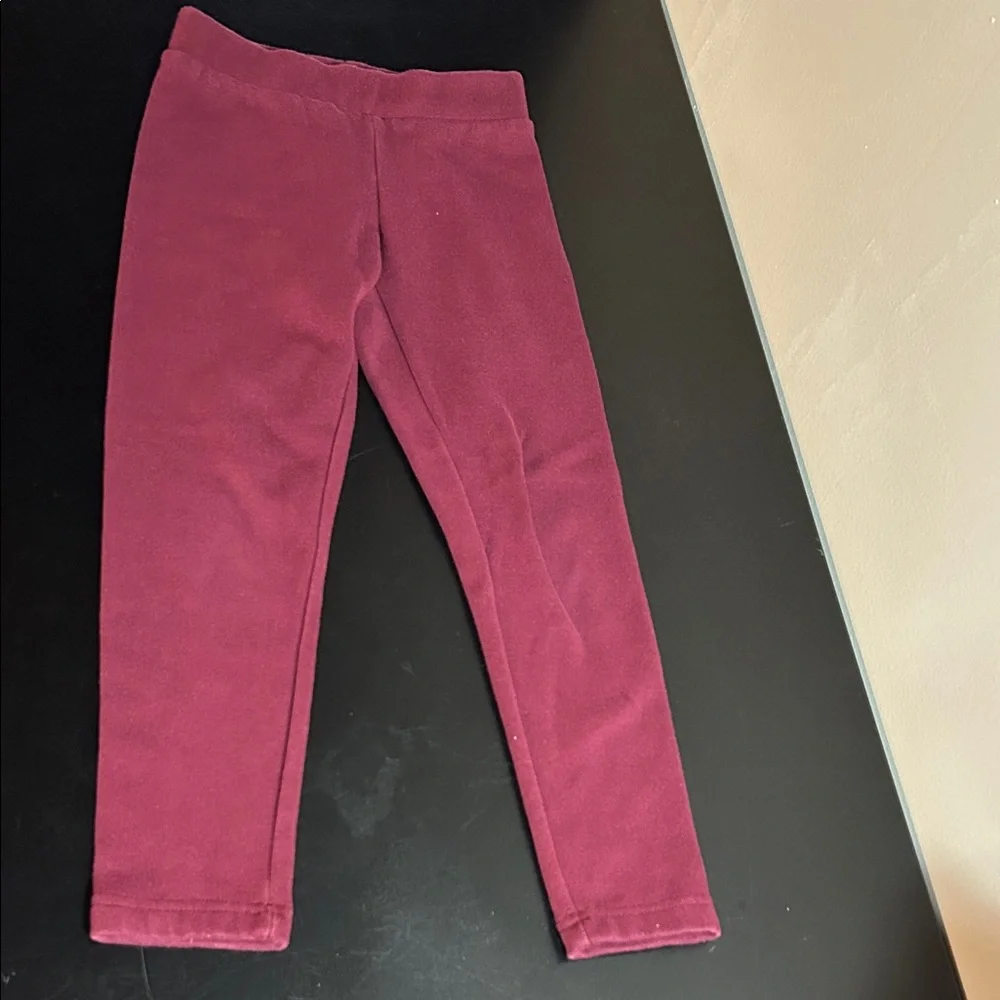 Old Navy Kids Burgundy Leggings - Picture 1 of 4
